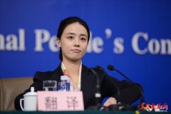  两会美女翻译抢镜 个个都是小清新 