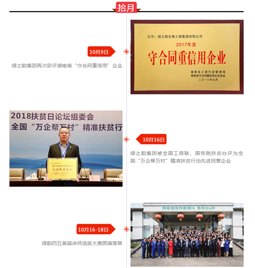 绿之韵 2018年度大事记