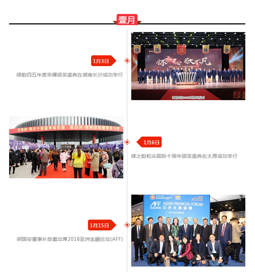 绿之韵 2018年度大事记